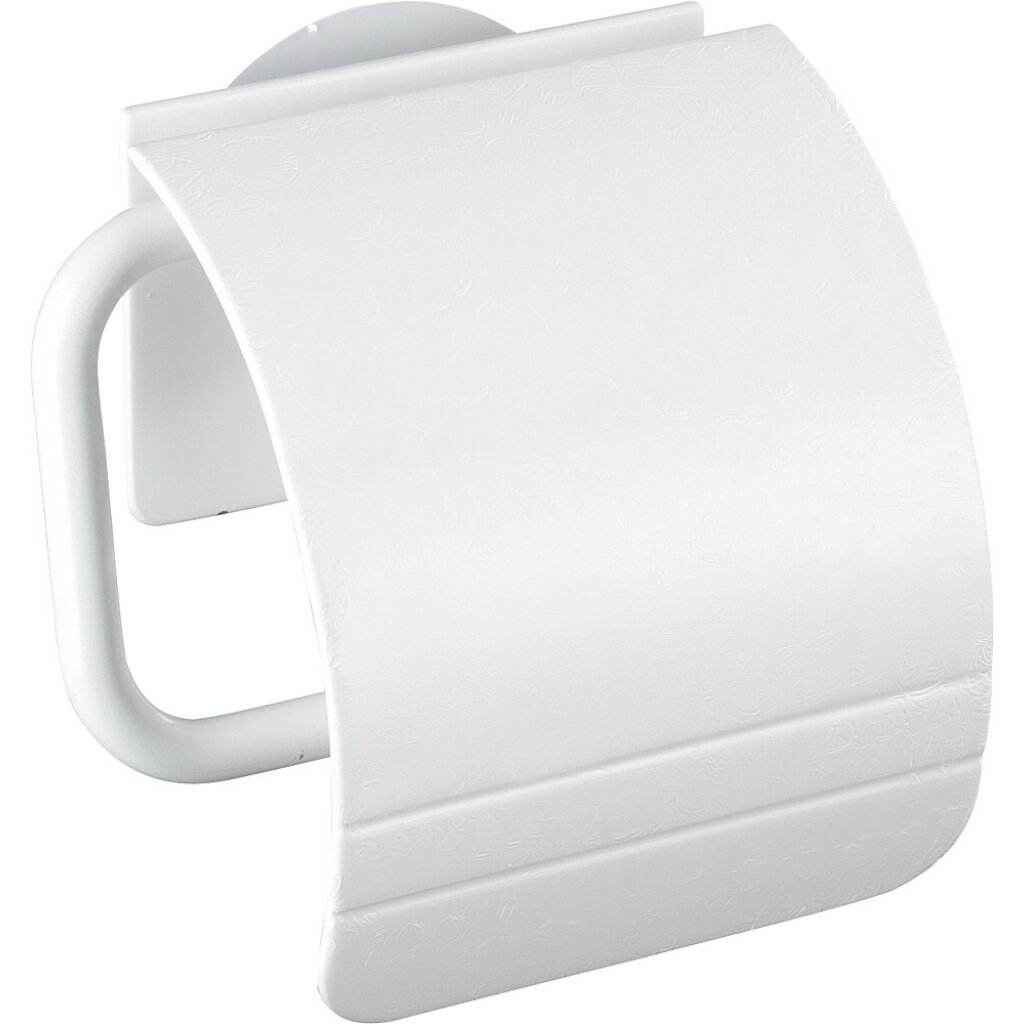 WENKO Toilettenpapierhalter mit Deckel Static-Loc®Osimo weiß