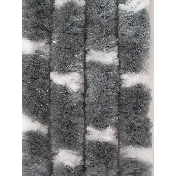ARISOL Superflausch-Türvorhang grau/weiß gefleckt