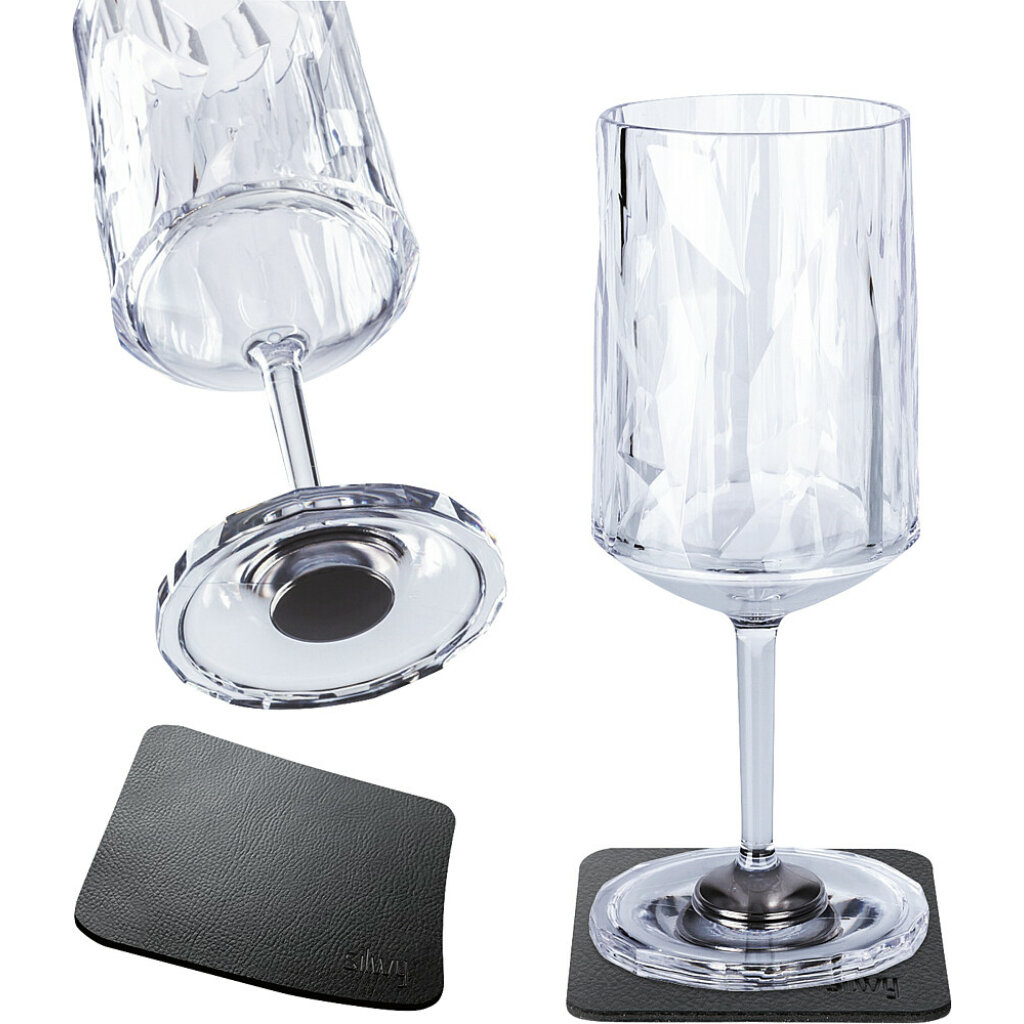 silwy Magnet-Kunststoffgläser WEIN 2er-Set Hightech transparent